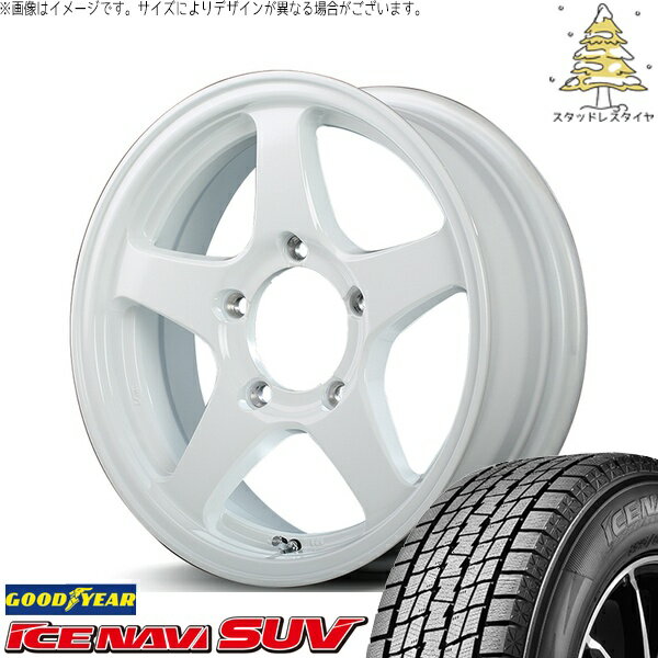 スズキ ジムニー JB64 JB23 JA22 JA12 215/70R16 スタッドレスタイヤ ホイール 4本セット 新品 | グッドイヤー (GOODYEAR) アイスナビ SUV (ICENAVI SUV) × エムアイディー (MID) MIDホイール オフパフォーマー RT-5N+II 16インチ 5.5J +22 5穴139.7