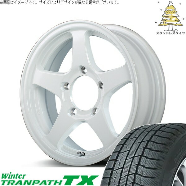 スズキ ジムニー JB64 JB23 JA22 JA12 215/70R16 スタッドレスタイヤ ホイール 4本セット 新品 | トーヨータイヤ (TOYO TIRE) ウィンタートランパス TX × エムアイディー (MID) MIDホイール オフパフォーマー RT-5N+II ナチュラルホワイト2 16インチ 5.5J +22 5穴139.7