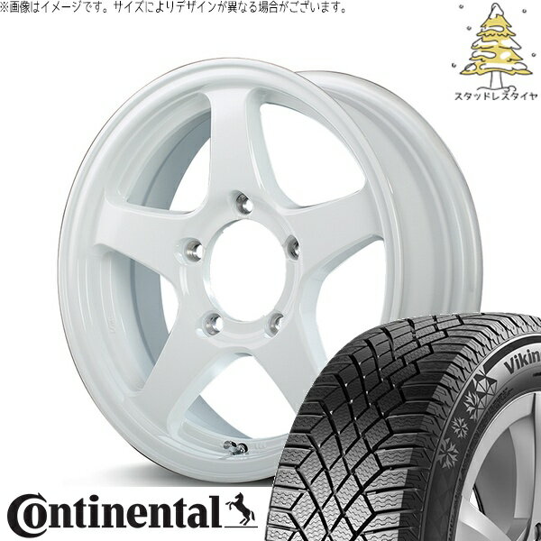 スズキ ジムニー JB64 JB23 JA22 JA12 215/70R16 スタッドレスタイヤ ホイール 4本セット 新品 | コンチネンタル (CONTINENTAL) バイキングコンタクト セブン (VikingContact7) × MIDホイール オフパフォーマー RT-5N+II 16インチ 5.5J +22 5穴139.7