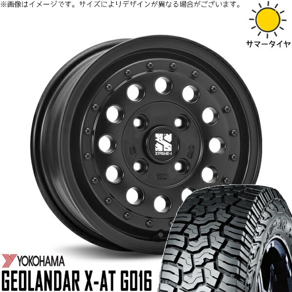 タンク ルーミー トール 165/65R14 サマータイヤ ホイール 4本セット 新品 | ヨコハマタイヤ (YOKOHAMA) ジオランダー X-AT G016 × エムエルジェイ (MLJ) エクストリームJ ラギッド サテンブラック 14インチ 5J +35 4穴100