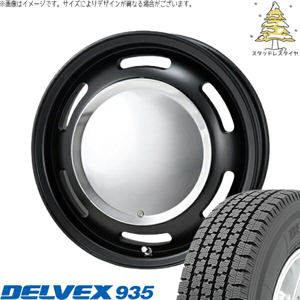 タント ムーブ ワゴンR ラパン 145/80R13 スタッドレスタイヤ ホイール 4本セット 新品 | トーヨータイヤ (TOYO TIRE) デルベックス 935 × パンドラ (PANDORA) ラグテック ネオムーン2 マットブラック 13インチ 4.00B +43 4穴100