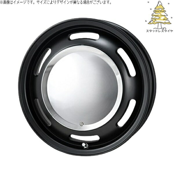 トヨタ シエンタ 170系 185/60R15 スタッドレスタイヤ ホイール 4本セット 新品 | おすすめ輸入タイヤ × パンドラ (PANDORA) ラグテック ネオムーン2 マットブラック 15インチ 6J +44 5穴100