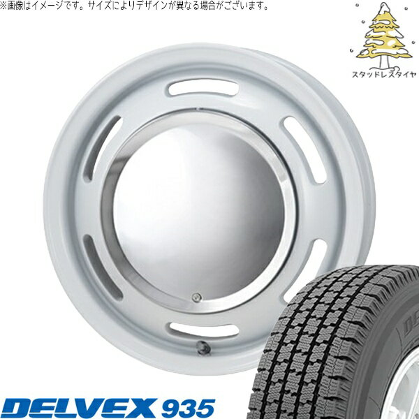 タント ムーブ ワゴンR ラパン 145/80R13 スタッドレスタイヤ ホイール 4本セット 新品 | トーヨータイヤ (TOYO) デルベックス 935 (DELVEX 935) × パンドラ (PANDORA) ラグテック ネオムーン2 ホワイト 13インチ 4.00B +43 4穴100