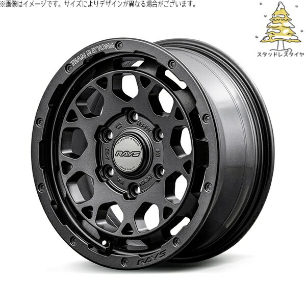 ハイエース専用 215/65R16 スタッドレスタイヤ ホイール 4本セット 新品 | おすすめ輸入タイヤ × レイズ (RAYS) チームデイトナ M9+ SPEC-M セミグロススーパーダークガンメタ 16インチ 6.5J +38 6穴139.7