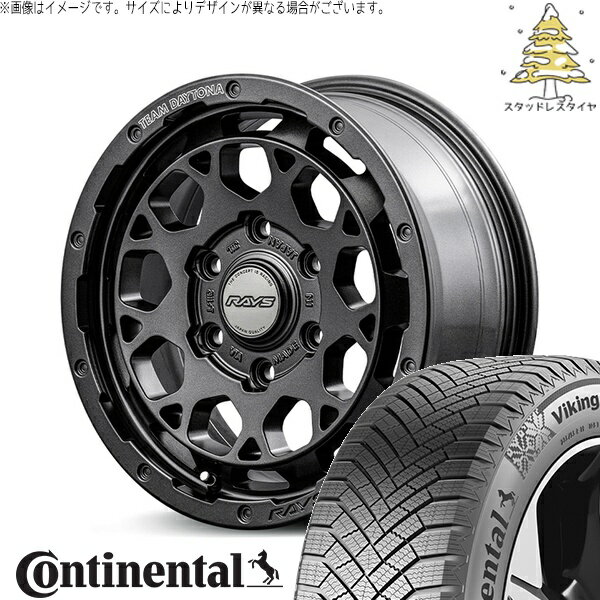 トライトン 265/70R17 スタッドレスタイヤ ホイール 4本セット 新品 | コンチネンタル (CONTINENTAL) バイキングコンタクト エイト (VikingContact8) × レイズ (RAYS) チームデイトナ M9+ SPEC-M セミグロススーパーダークガンメタ 17インチ 8J +20 6穴139.7