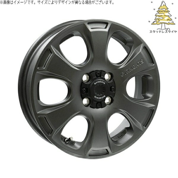 NBOX スペーシア タント デリカミニ 155/65R14 スタッドレスタイヤ ホイール 4本セット 新品 | おすすめ輸入タイヤ × ウェッズ (WEDS) クロスオーバーガーメンツ スタイルA サンドガンメタ 14インチ 4.5J +45 4穴100