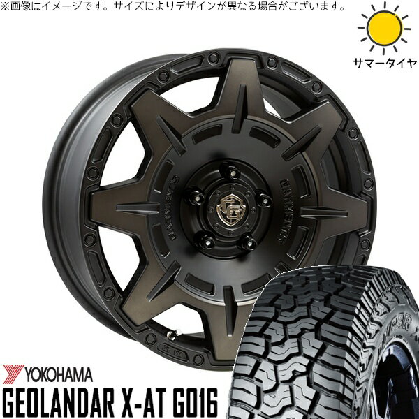 RAV4 アルファード ヴェルファイア 235/70R16 サマータイヤ ホイール 4本セット 新品 | ヨコハマタイヤ (YOKOHAMA) ジオランダー X-A/T G016 (GEOLANDAR X-A/T G016) × ウェッズ (WEDS) クロスオーバーガーメンツ スタイルM 16インチ 7J +35 5穴114.3