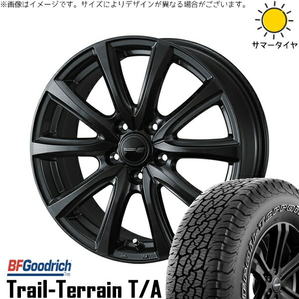 アリア CX-60 235/60R18 サマータイヤ ホイール 4本セット 新品 | BFグッドリッチ (BF Goodrich) トレイルテレーン T/A × ウェッズ (WEDS) エリシア ガンメタリック 18インチ 8J +45 5穴114.3