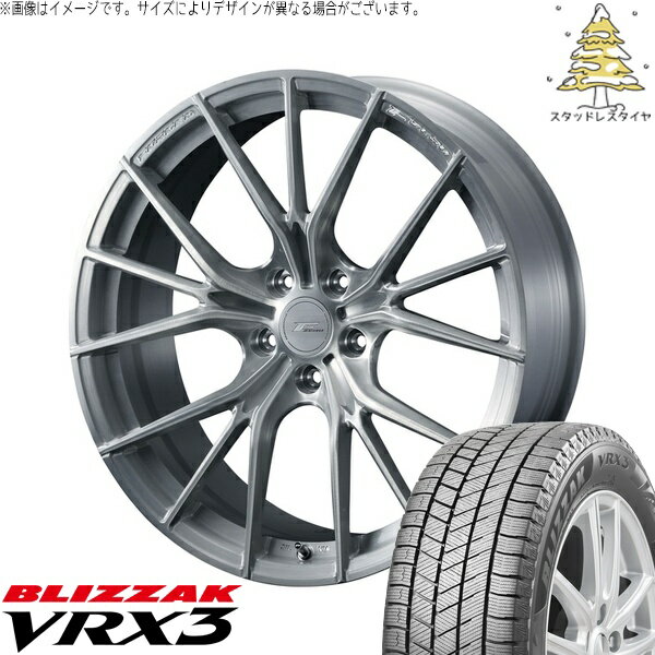 セレナ インプレッサ 215/40R18 サマータイヤ ホイール 4本セット 新品 | ブリヂストン (BRIDGESTONE) ブリザック VRX3 × ウェッズ (WEDS) エフゼロ FZ-1 ブラッシュド 18インチ 7.5J +48 5穴114.3