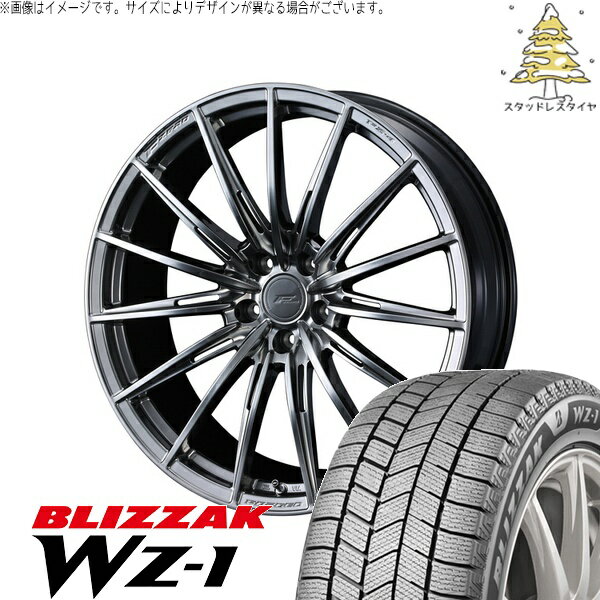 セレナ インプレッサ 215/40R18 サマータイヤ ホイール 4本セット 新品 | ブリヂストン (BRIDGESTONE) ブリザック WZ-1 × ウェッズ (WEDS) エフゼロ FZ-4 ダイヤモンドブラック 18インチ 7.5J +48 5穴114.3