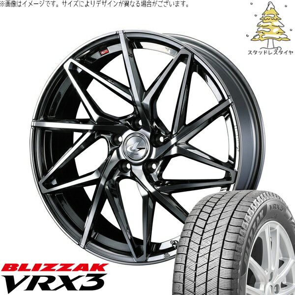 レクサス ES 235/40R19 サマータイヤ ホイール 4本セット 新品 | ブリヂストン (BRIDGESTONE) ブリザック VRX3 × ウェッズ (WEDS) レオニス IT ブラックメタルコート/ミラーカット 19インチ 8J +43 5穴114.3