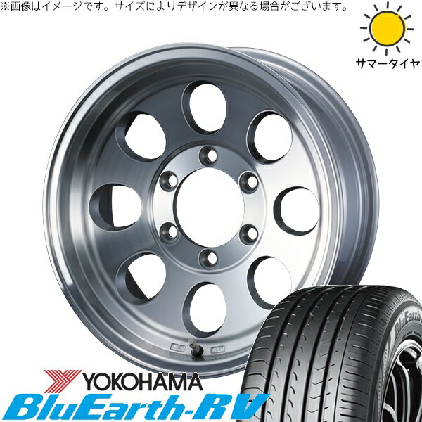 ヤリスクロス 205/65R16 サマータイヤ ホイール 4本セット 新品 | ヨコハマタイヤ (YOKOHAMA) ブルーアース RV03 × ウェッズ (WEDS) ジムライン タイプ2 ポリッシュ 16インチ 7J +38 5穴114.3