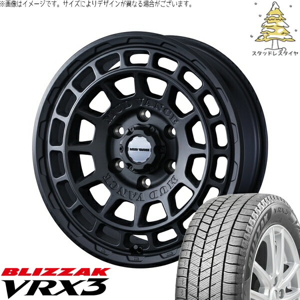カローラクロス 215/70R16 サマータイヤ ホイール 4本セット 新品 | ブリヂストン (BRIDGESTONE) ブリザック VRX3 × ウェッズ (WEDS) マッドヴァンスX タイプF フルマットブラック 16インチ 7J +35 5穴114.3
