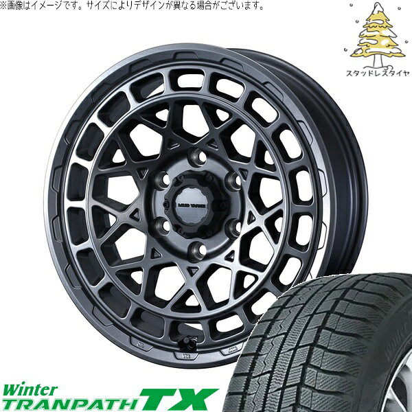 RAV4 アルファード ヴェルファイア 225/60R18 サマータイヤ ホイール 4本セット 新品 | トーヨータイヤ (TOYO TIRE) ウィンタートランパス TX × ウェッズ (WEDS) マッドヴァンスX タイプM マットガンメタ 18インチ 7.5J +35 5穴114.3
