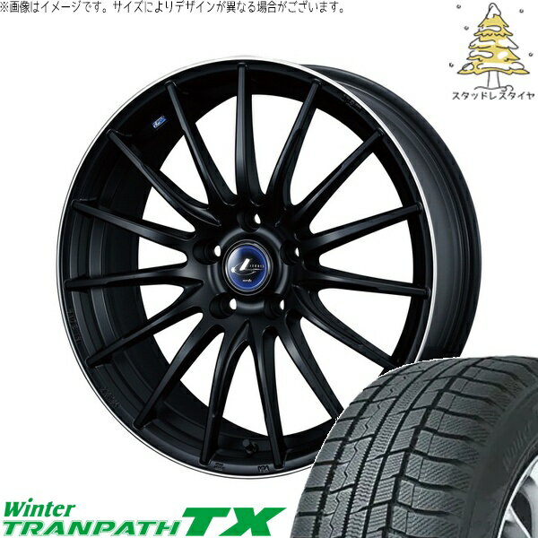 GN アウトランダー 235/60R18 サマータイヤ ホイール 4本セット 新品 | トーヨータイヤ (TOYO TIRE) ウィンタートランパス TX × ウェッズ (WEDS) レオニス ナヴィア05 マットブラックリムポリッシュ 18インチ 8J +42 5穴114.3