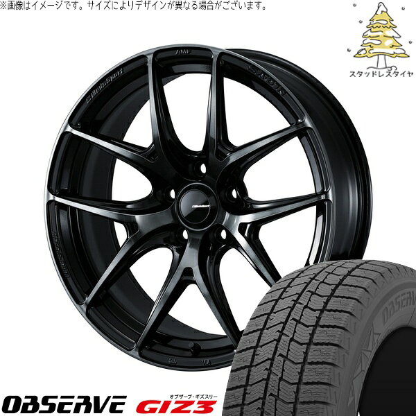 プリスウα 225/40R18 サマータイヤ ホイール 4本セット 新品 | トーヨータイヤ (TOYO TIRE) オブザーブ GIZ3 × ウェッズ (WEDS) ウェッズスポーツ SA01R ウォースブラッククリアー 18インチ 7.5J +35 5穴114.3
