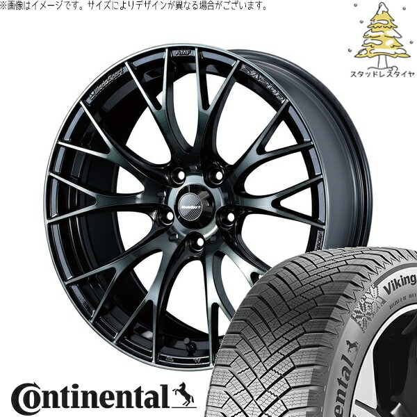 ランエボ10 245/40R18 サマータイヤ ホイール 4本セット 新品 | コンチネンタル (Continental) バイキングコンタクト8 × ウェッズ (WEDS) ウェッズスポーツ SA20R ウォースブラッククリアー 18インチ 8.5J +35 5穴114.3