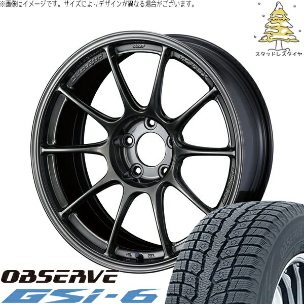 レクサスNX ハリアー 235/55R18 サマータイヤ ホイール 4本セット 新品 | トーヨータイヤ (TOYO TIRE) オブザーブ Gsi-6 × ウェッズ (WEDS) ウェッズスポーツ TC-105X EJチタン 18インチ 8J +35 5穴114.3