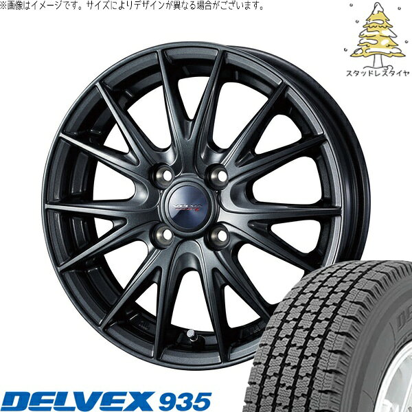 タント ムーブ ワゴンR ラパン 145/80R13 サマータイヤ ホイール 4本セット 新品 | トーヨータイヤ (TOYO TIRE) デルベックス 935 × ウェッズ (WEDS) ヴェルヴァ スポルト2 ディープメタル2 13インチ 4J +45 4穴100