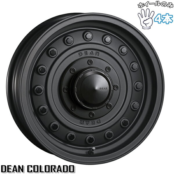 新品 アルミホイール 4本セット 16インチ | クリムソン (CRIMSON) ディーン コロラド マットチャコールブラック 5.5J +20 5穴139.7