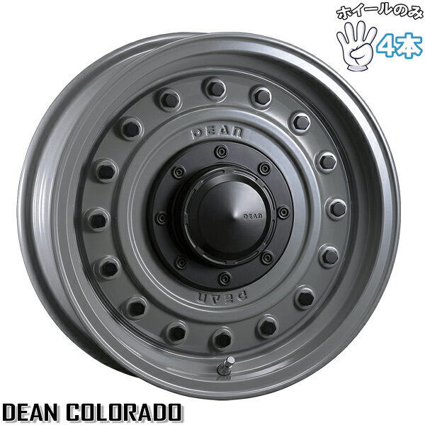 新品 アルミホイール 4本セット 16インチ | クリムソン (CRIMSON) ディーン コロラド スティールグレー 7J +37 5穴108/114.3