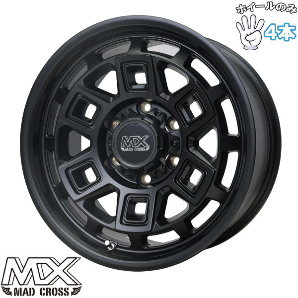 新品 アルミホイール 4本セット 16インチ | ホットスタッフ (HOTSTUFF) マッドクロス AEVER マットブラック 6.5J +48 6穴139.7