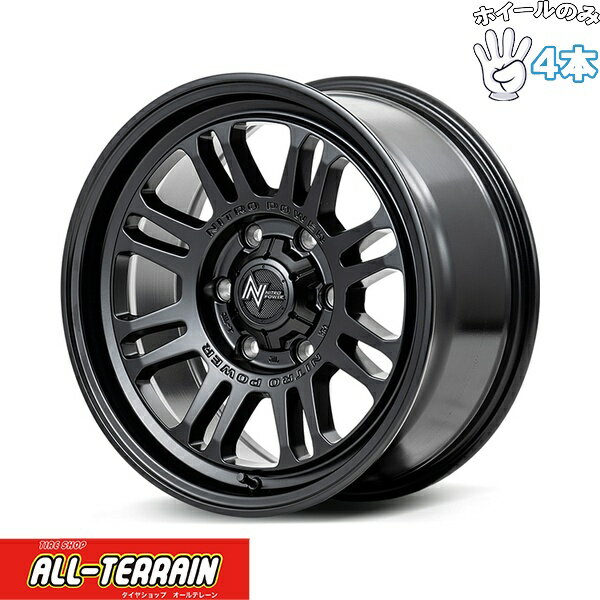 新品 アルミホイール 4本セット 18インチ | エムアイディー (MID) ナイトロパワー M16 アサルト セミグロスブラック 9J +10 6穴139.7