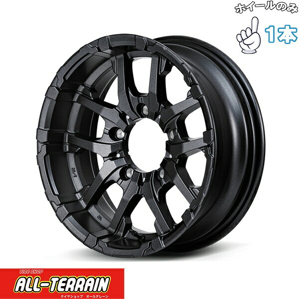 新品 アルミホイール 1本 16インチ | エムアイディー (MID) ナイトロパワー M26 クロスファング バレルブラック 6J -5 5穴139.7