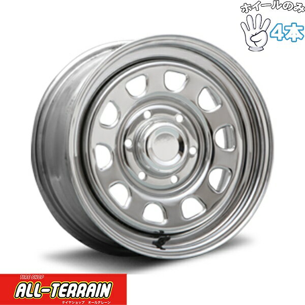 新品 アルミホイール 4本セット 16インチ | エムエルジェイ (MLJ) デイトナ SS クローム 7J +38 6穴139.7