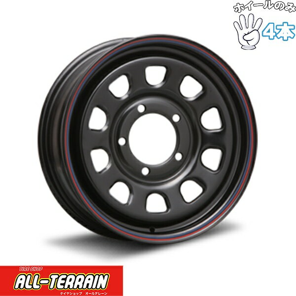 新品 アルミホイール 4本セット 16インチ | エムエルジェイ (MLJ) デイトナ SS ブラック 5.5J +20 5穴139.7