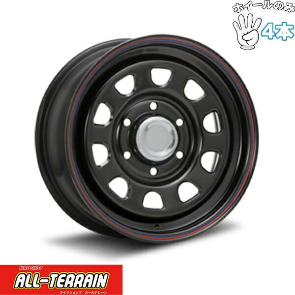 新品 アルミホイール 4本セット 16インチ | エムエルジェイ (MLJ) デイトナ SS ブラック 7J +38 6穴139.7