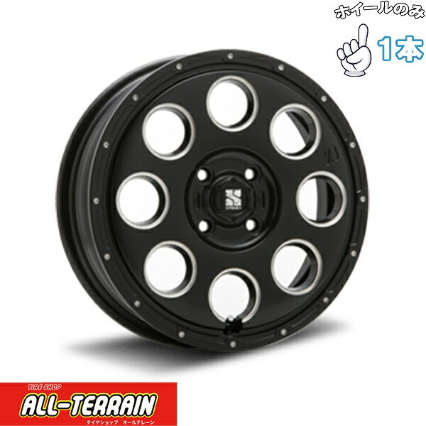 新品 アルミホイール 1本 14インチ | エムエルジェイ (MLJ) エクストリームJ KK03 サテンブラックミルド 4.5J +45 4穴100