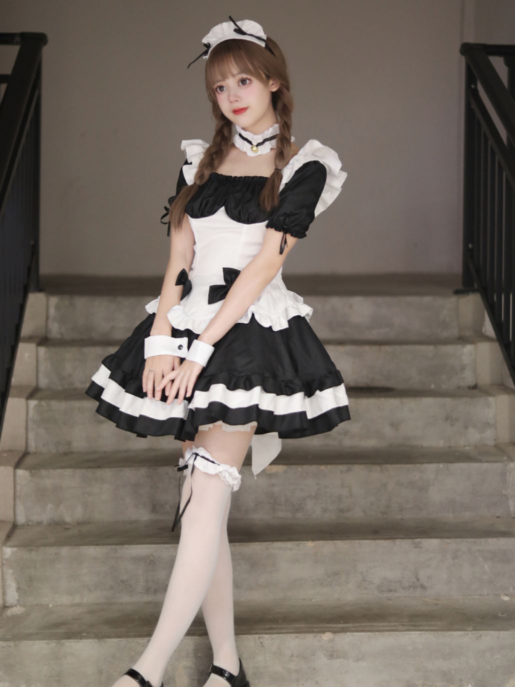 メイド服 メイド喫茶 カフェ仮装 メイド エプロン ロリータ コスプレ 衣装 かわいい コスチューム 大きいサイズ ハロ…