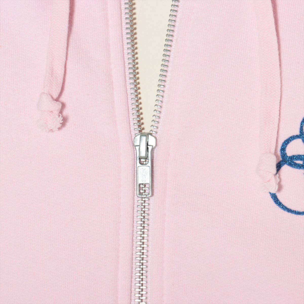 【中古】ヒステリックグラマー×シュプリーム 21SS コットン パーカー XL メンズ ピンク Zip Up Hooded Sweatshirt