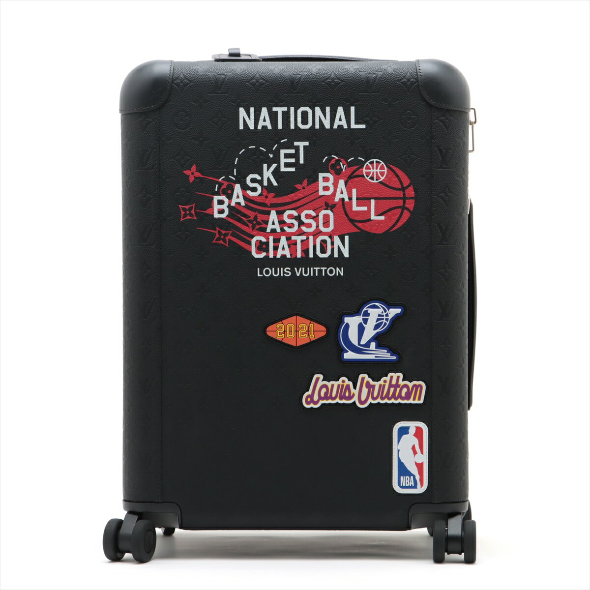 【中古】ヴィトン×NBA モノグラム エンボス ホライゾン55 M20450 レザー ブラック 暗証番号000のサムネイル