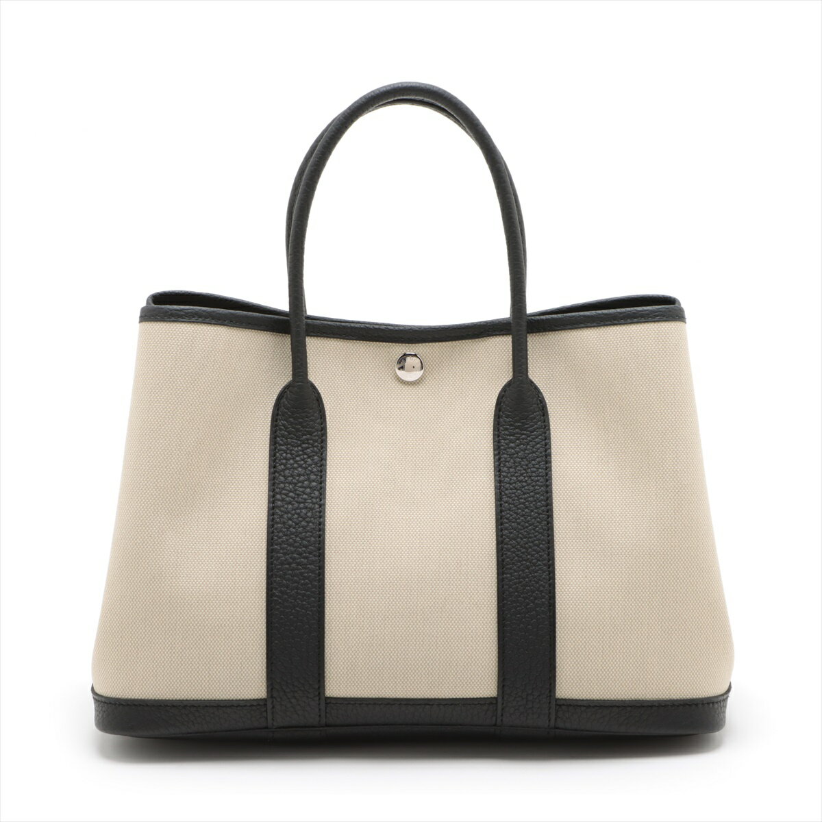 【中古】エルメス ガーデンパーティTPM トワルミリタリー×ネゴンダ ブラック シルバー金具 B:2023年のサムネイル