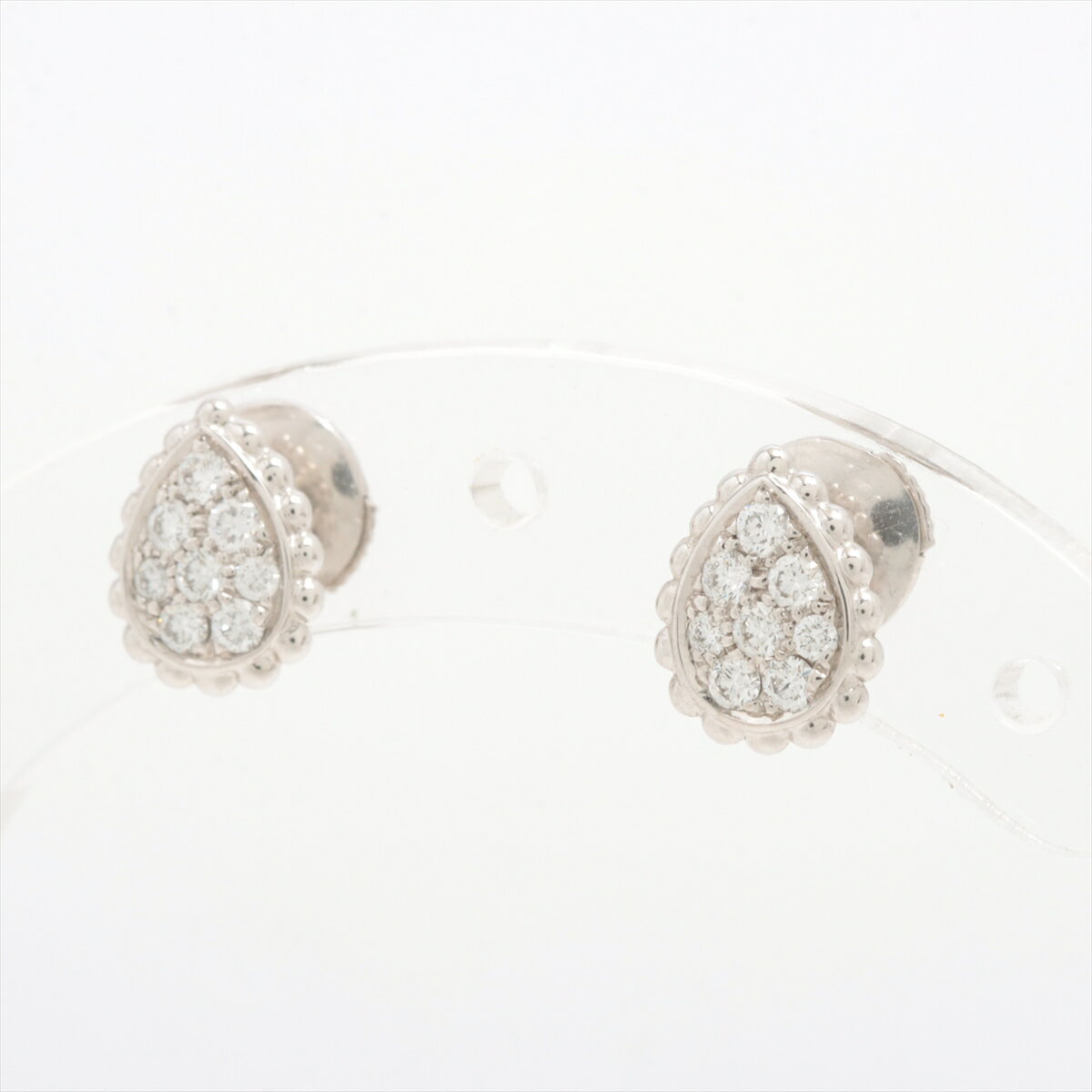 【中古】ブシュロン セルパンボエム ダイヤ ピアス 750(WG) 2.3g ポスト歪み JC000961のサムネイル