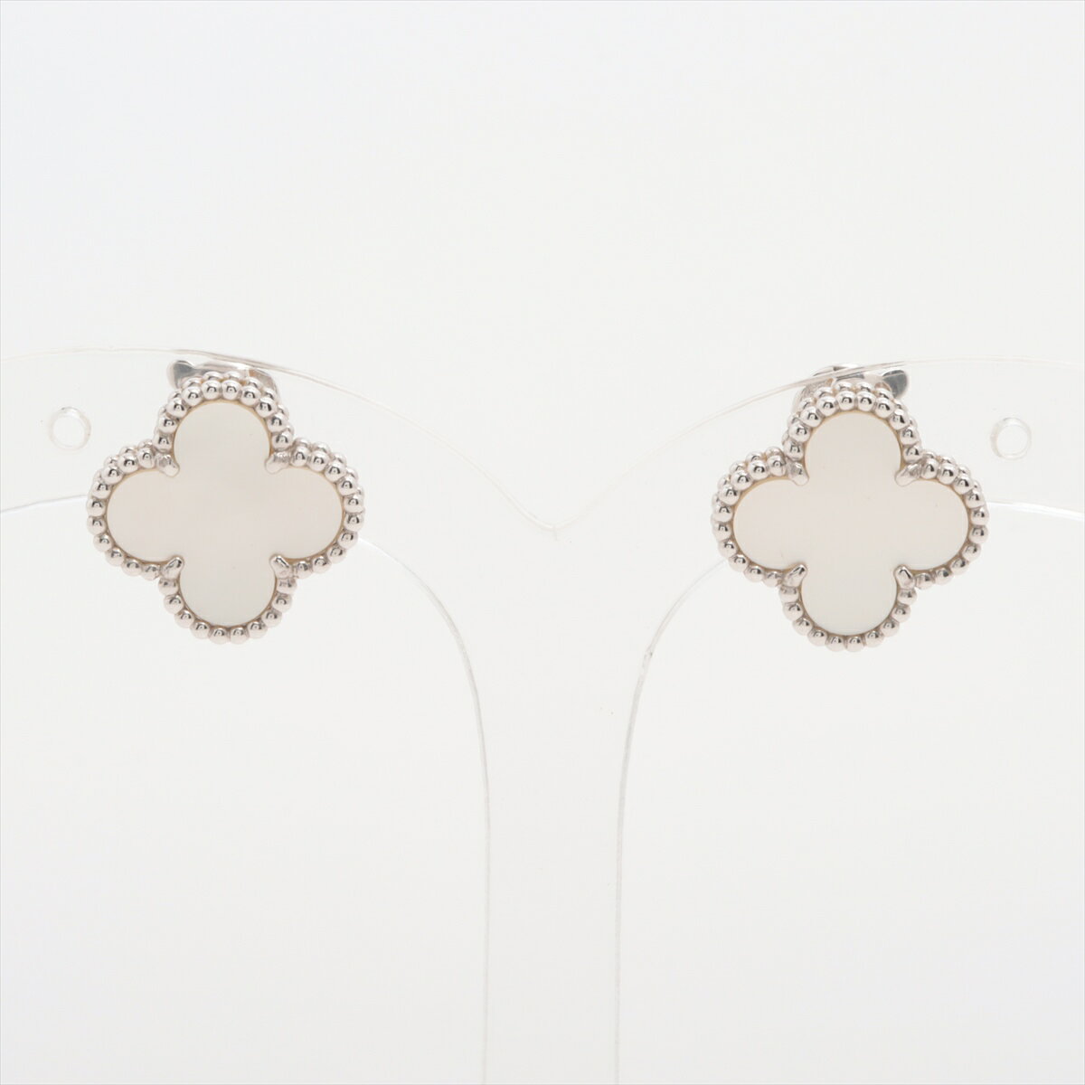【中古】ヴァンクリーフ&アーペル ヴィンテージアルハンブラ シェル ピアス 750(WG) 7.9g VCARF48600のサムネイル