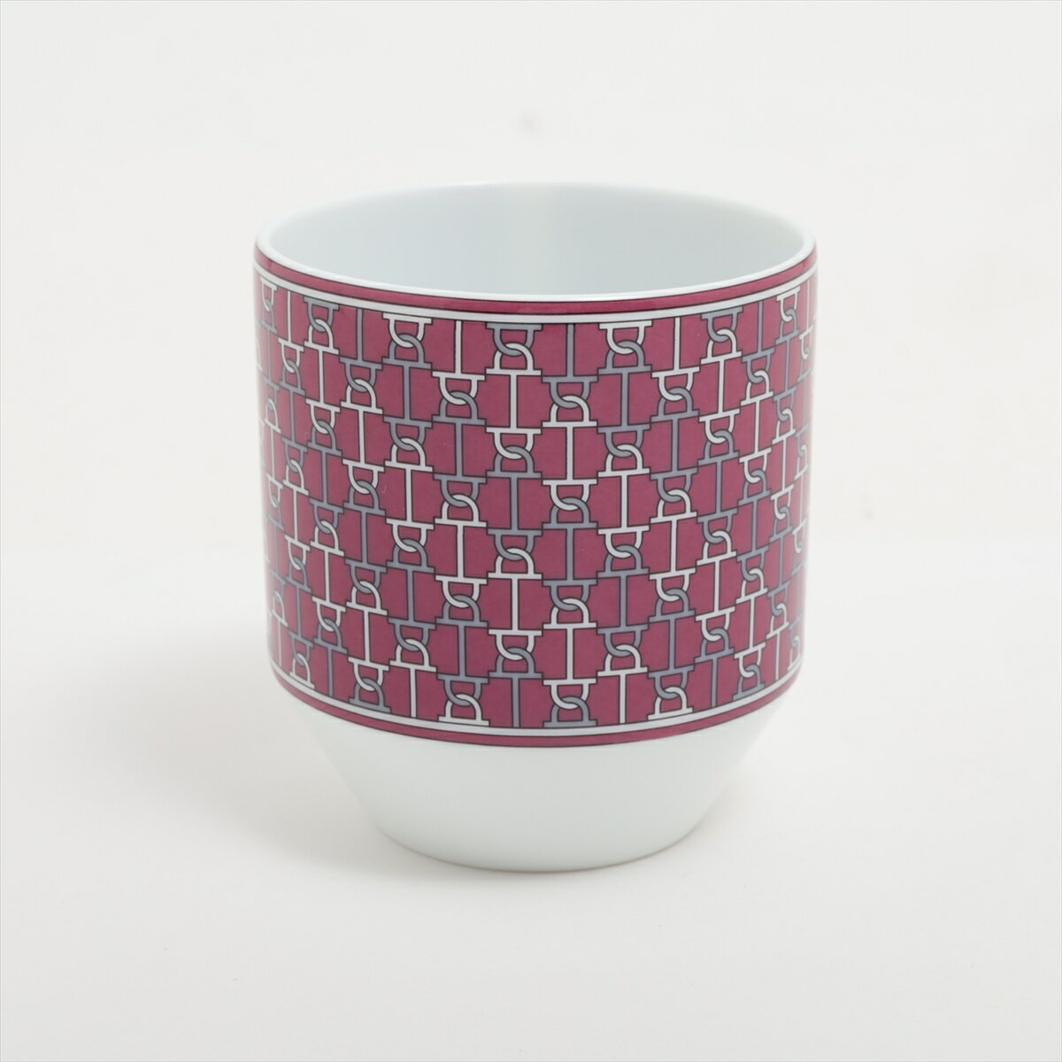 【中古】エルメス TIE SET カップ 陶器 パープル