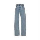 【中古】ヴィトン 23AW コットン デニムパンツ 38 レディース ブルー RM232WB アメリカズカップパッチ