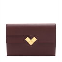【中古】エルメス フォルチュニオ エバーカラー ボルドー ゴールド金具 A:2017年