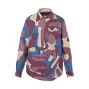 【中古】ヴィトン 23AW コットン×シルク シャツ L メンズ マルチカラー モノグラム RM232