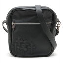【中古】クロムハーツ ショルダーバッグ レザー×925 ブラック×シルバー TAKA BAG タカバッグ セメタリークロスパッチ