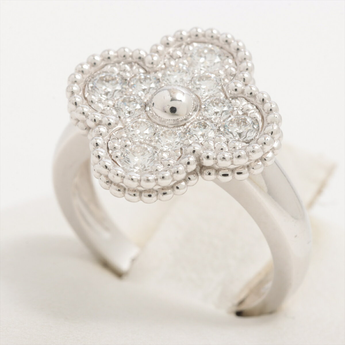 【中古】ヴァンクリーフ&アーペル ヴィンテージアルハンブラ ダイヤ リング 750(WG) 6.3g 47 VCARO26N47のサムネイル