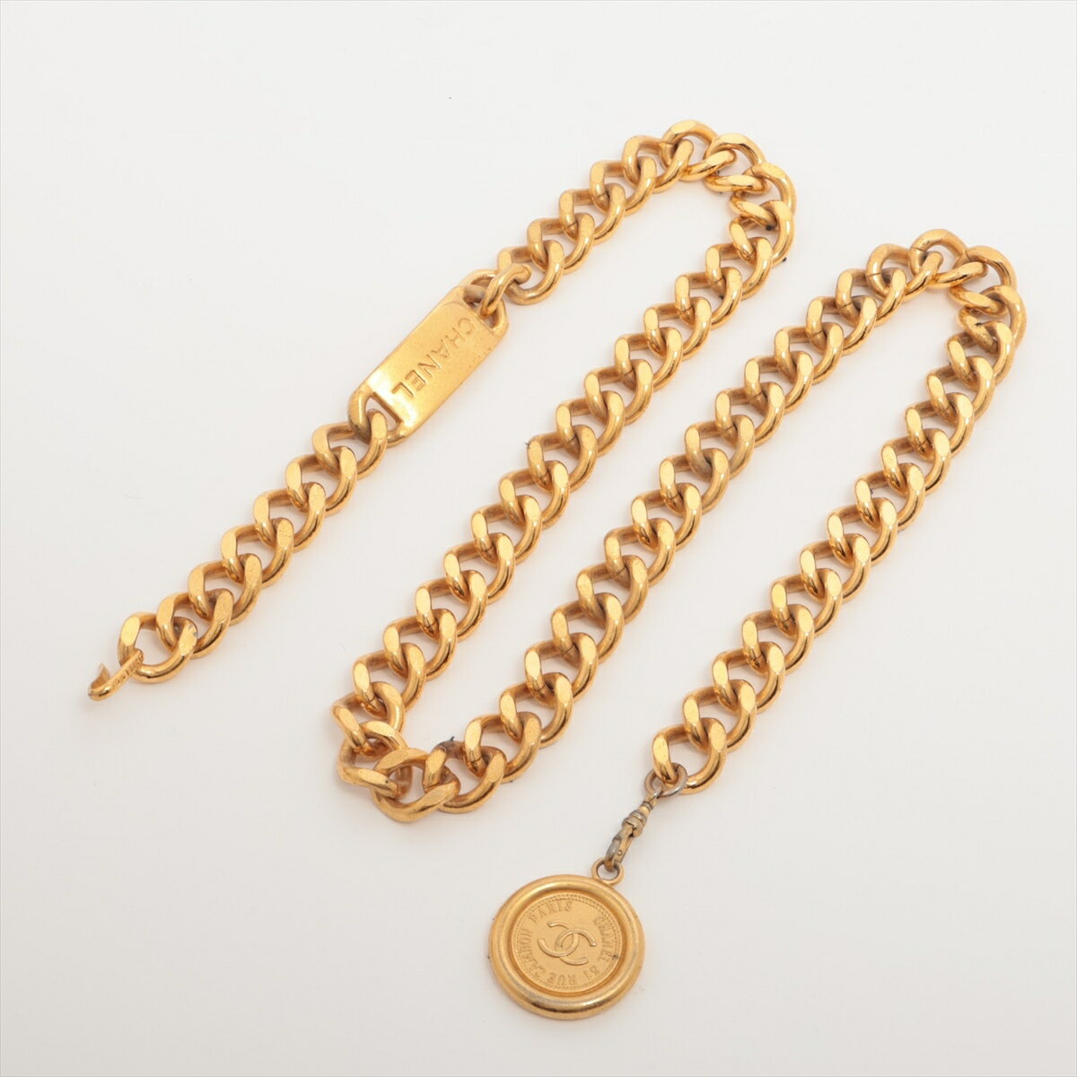 【中古】シャネル 31 RUE CAMBON チェーンベルト GP ゴールド
