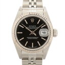 【中古】ロレックス デイトジャスト 69174 SS×WG AT 黒文字盤