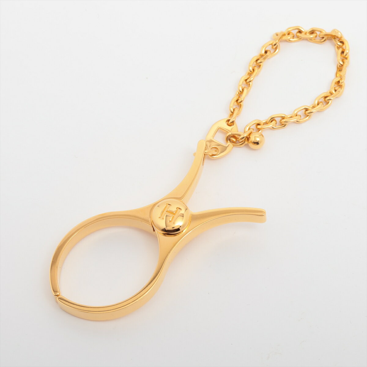 【中古】エルメス フィルー グローブホルダー GP ゴールド