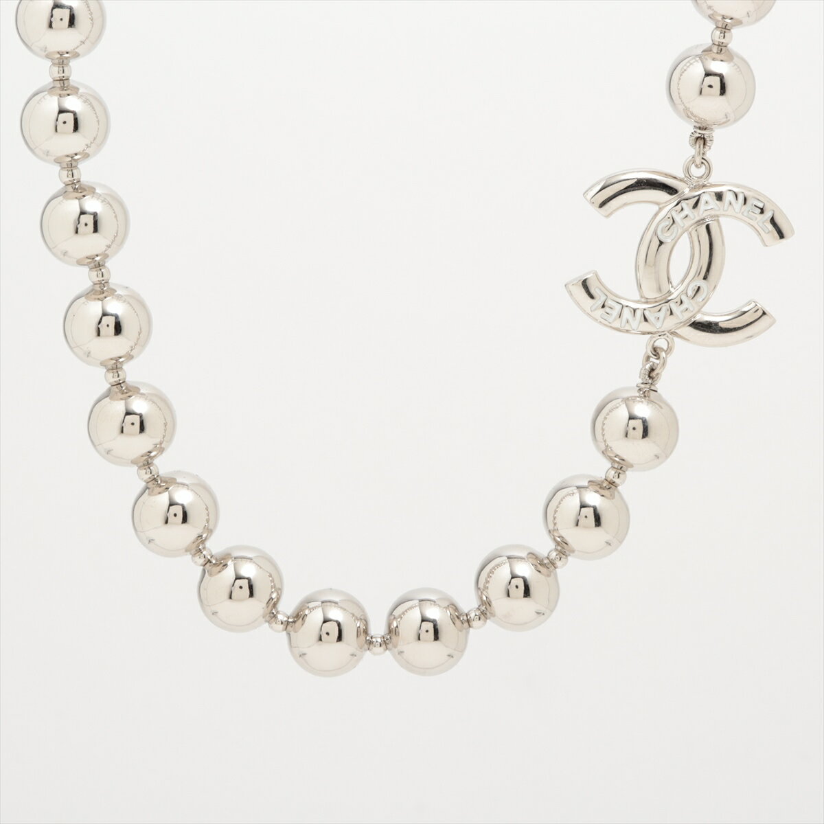 【中古】シャネル ココマーク B25C ネックレス メタル シルバーのサムネイル
