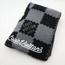 【中古】ヴィトン×NIGO MP3253 クヴェルテュール LV MADE タイガー AO1221 ブランケット ウール×カシミヤ ブラック×グレー
