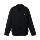 【中古】プラダ 23年 コットン×ナイロン カーディガン XXL メンズ ブラック UJL31B